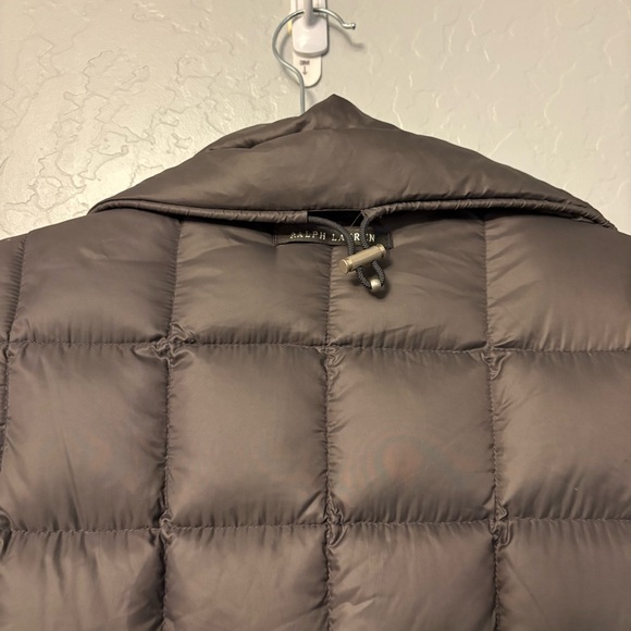Ralph Lauren women's gray down feather filled puffer jacket size medium - Picture 12 of 16
